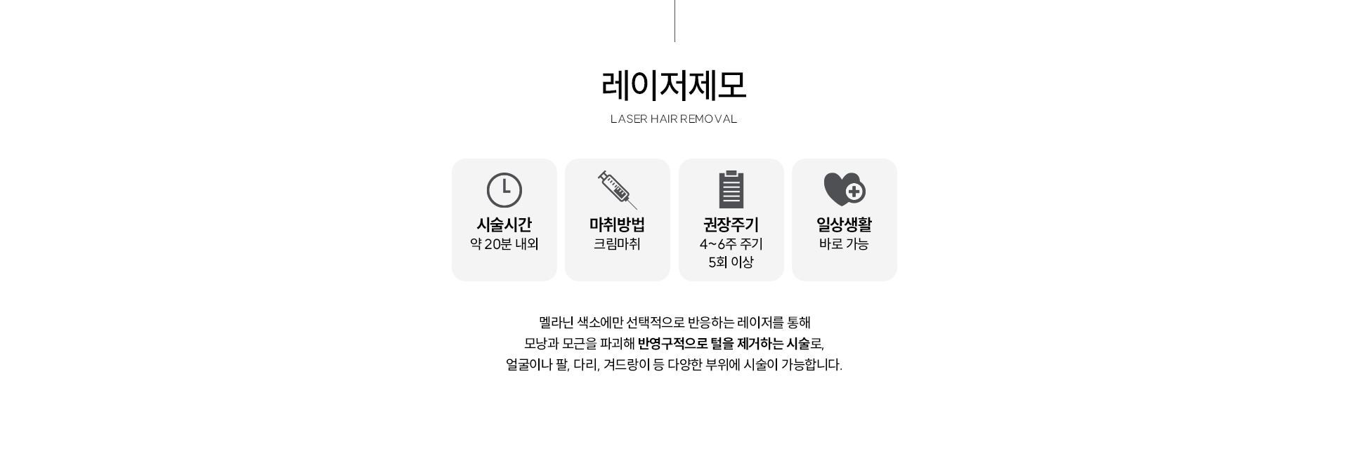 레이저제모 설명