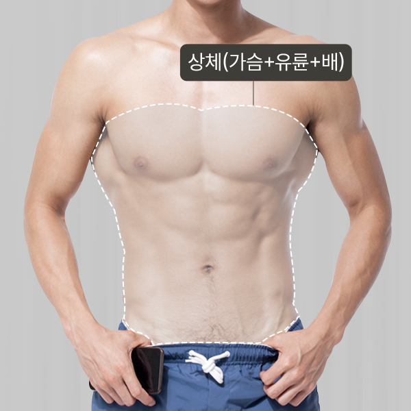 상체(가슴+유륜+배) 제모